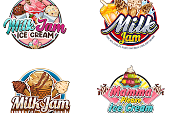 design wonderful ice cream logo for your business
