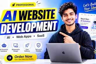 develop ai website and ai web app