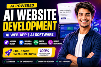 develop ai website and ai web app