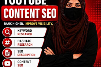 do youtube video SEO, keyword and hastag research your vedio