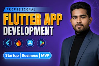 develop flutter app with firebase backend