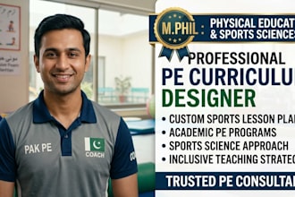 design a professional physical education curriculum and sports lesson plan