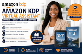 be your amazon virtual author assistant for book publishing and formatting