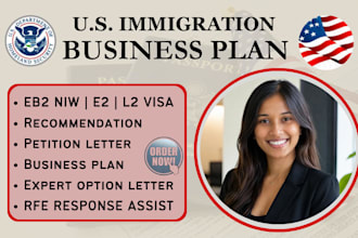 write uscis approved petition letter business plan l1 01 and eb1 a visa plan