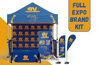 design canopy tent, table cover, flag, roll up banner