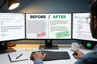 edit and humanize ai generated content