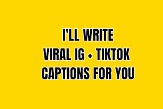 write instagram captions for your brand