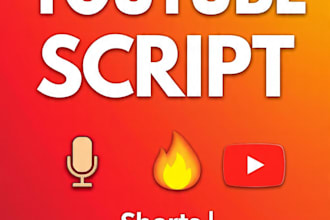 write viral youtube shorts scripts , tik tok and reels scripts