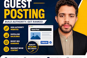 provide high authority guest posts for SEO backlinks