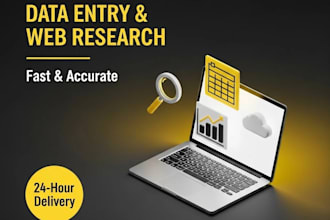 do expert web research, data entry, and fast data listing