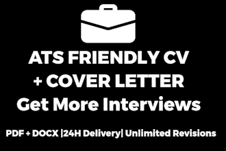 design a professional CV resume and cover letter in canva