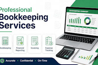 provide virtual bookkeeping with financial reporting