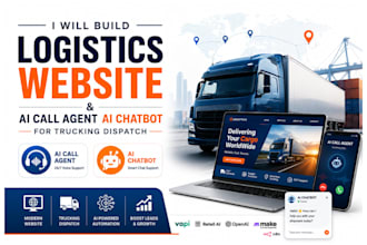 build a logistics website ai call agent and ai chatbot for trucking website