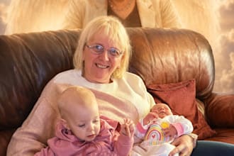 create a memorial image of a loved one