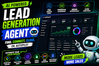 build an ai lead generation saas with email outreach, CRM, and google maps scrap
