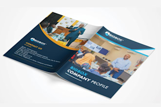 design a professional company profile and product catalog