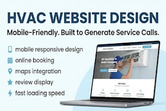 design hvac website wix repair services wix hvac company