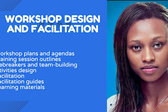 create engaging workshop plans, training materials, and activities for you
