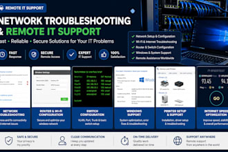 troubleshoot and fix computer network issues remotely