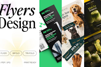 design a professional flyer or booklet