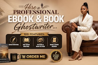 ghostwrite a professional e book or book for amazon KDP
