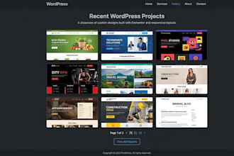 design a professional wordpress website or blog using  elementor