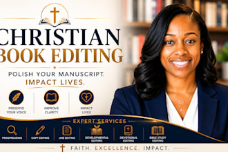 be your christian book editor, proofreading and editing