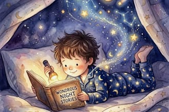 illustrate children story book illustration, story book, book illustration