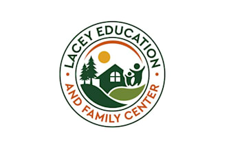 design leaf center modern nature inspired hub education logo