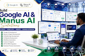 build google ai, manus ai agent, mobile app and website automation