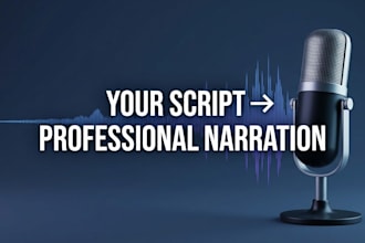 provide professional ai voice over narration for your videos