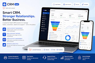 build CRM with saas application in laravel