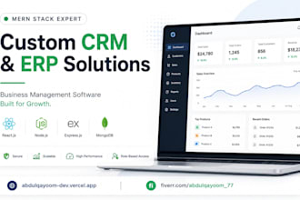 build custom CRM, erp, and business management software