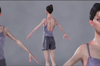 make a 3d model and texture for film or games