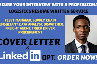 write ats supply chain, logistics, transportation and warehouse resume