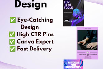 design professional pinterest pins for your business