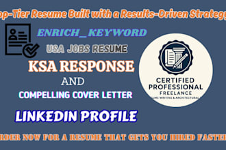 create a federal ats compliant resume, executive cv and ksa response