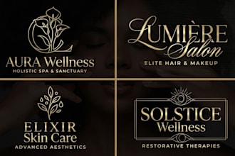 design luxurious spa, skin care, salon and wellness logo