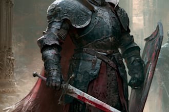 create dark knight paintings