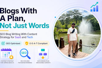 do SEO blog writing with content strategy for saas and tech