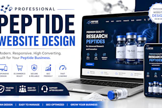 build peptide website peptide store research peptide woocommerce peptide website