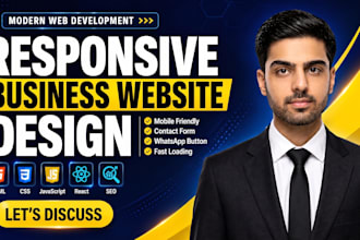 build a modern responsive business website