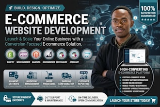 build professional ecommerce website with online store and payment integration
