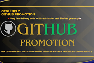 genuinely do github promotion