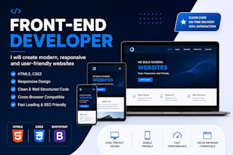 build a responsive HTML CSS landing page