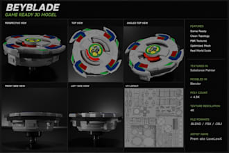 create game ready 3d models and props