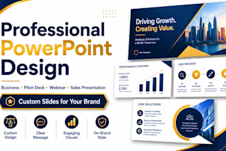 design business powerpoint, custom powerpoint and redesign PPT