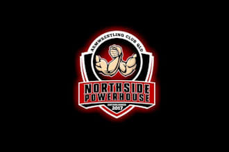 design custom arm wrestling club logo showcased worldwide
