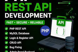develop PHP rest API, mysql database and fix PHP bugs