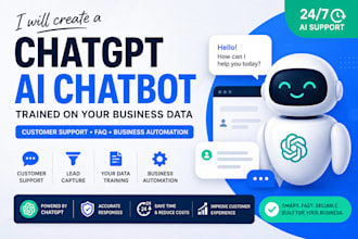 create chatgpt customer support chatbot trained on your business data